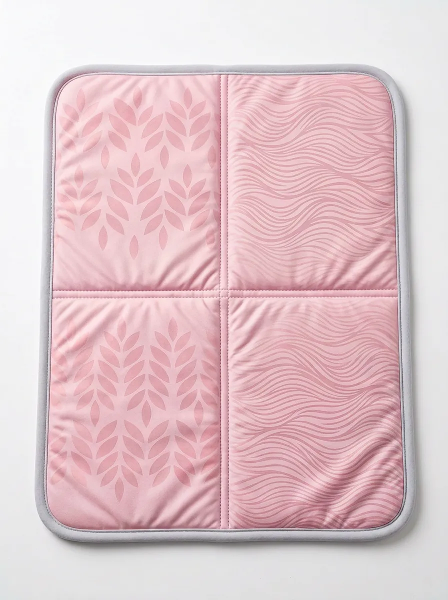 Cooling Summer Leaf Wave Pattern Pattern Cooling Mat