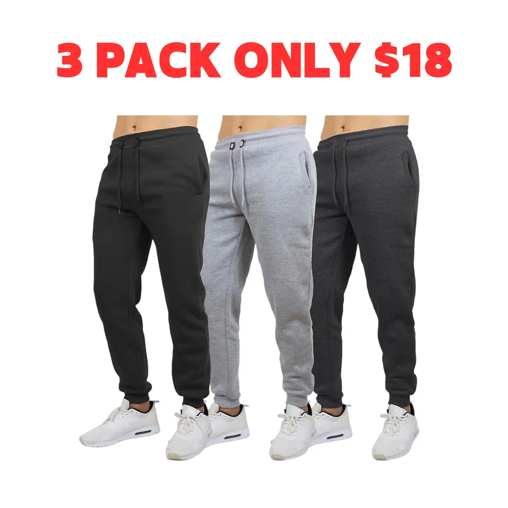 Men's Slim Fit Fleece Lined Joggers