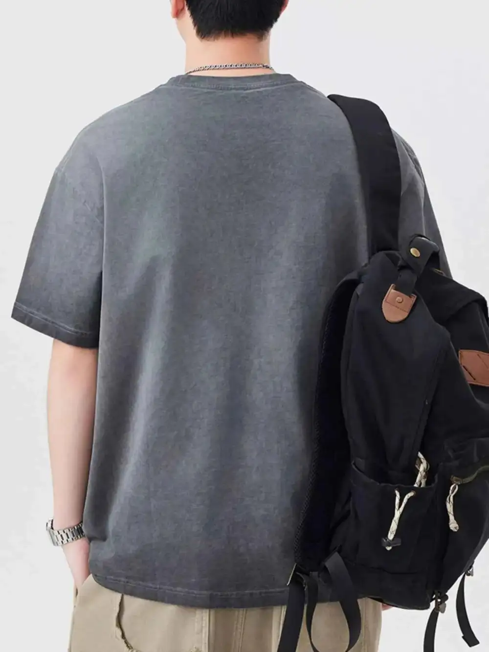 Casual Letter Round Neck Short Sleeve T-Shirt