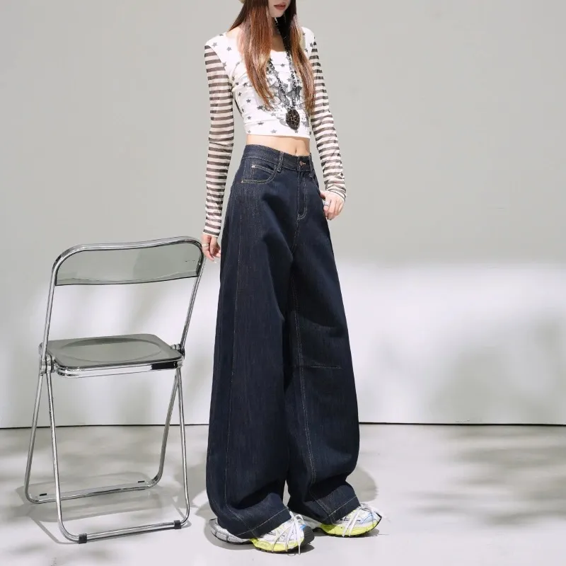 Classic Wide Leg Curved Leg Banana Leg Jeans