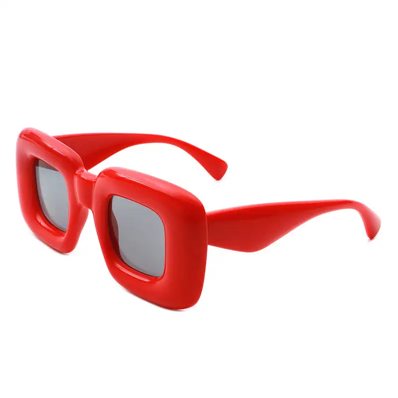 Structured Square Frame Sunglasses