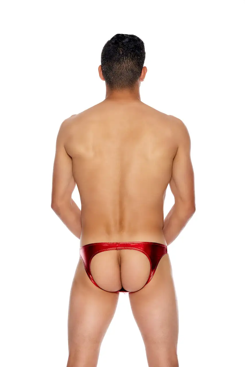 Open Back Metallic Men's Boxer Briefs