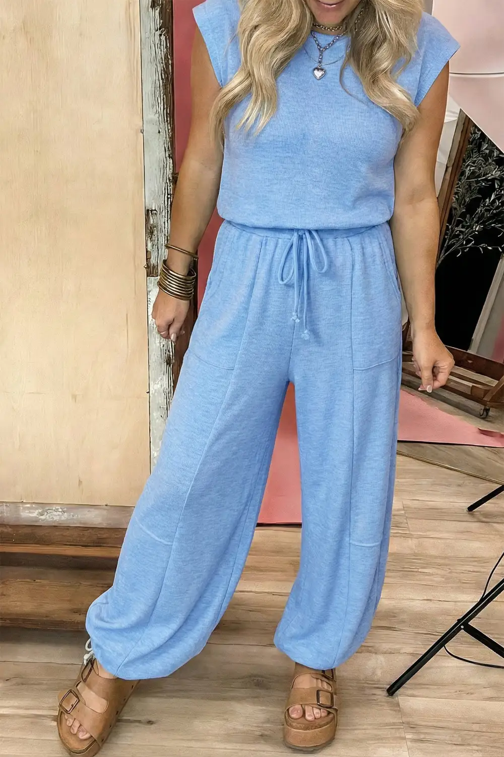 Sleeve Pants Soft Pants Lounge Set Comfort