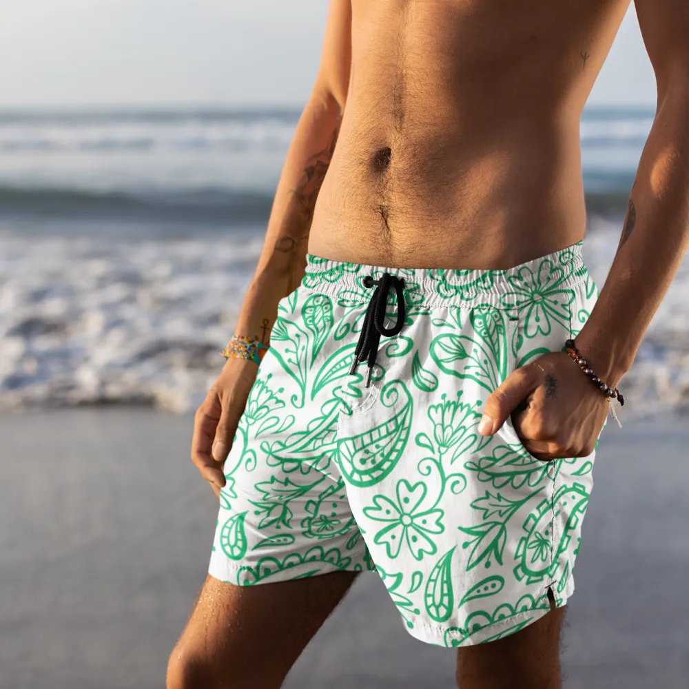 Green Paisley Men S