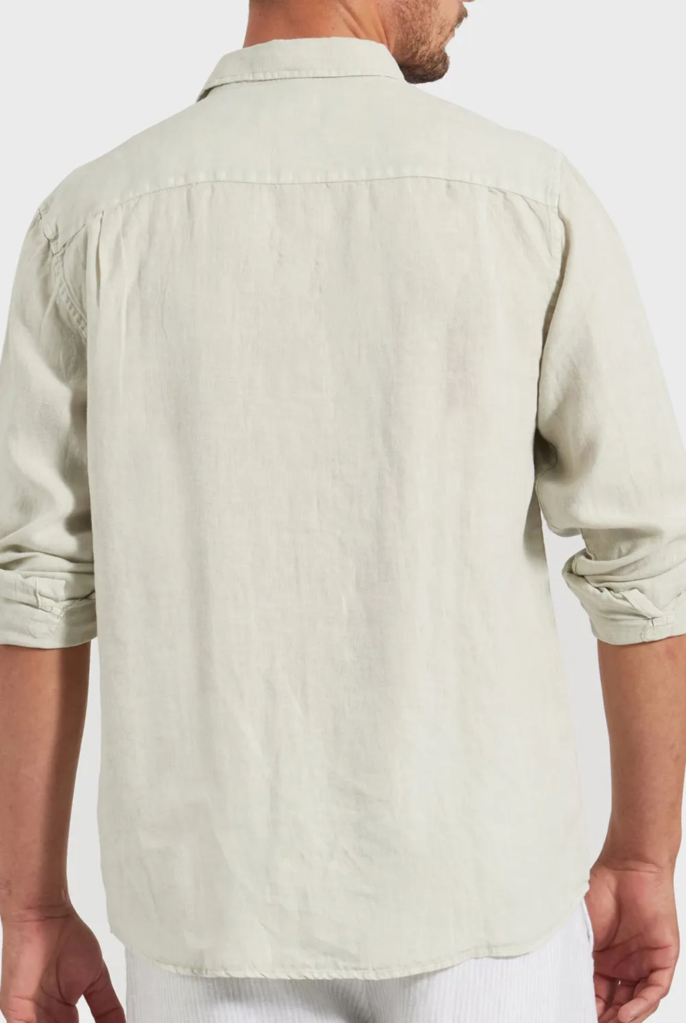 Hampton Linen Shirt- Sage green