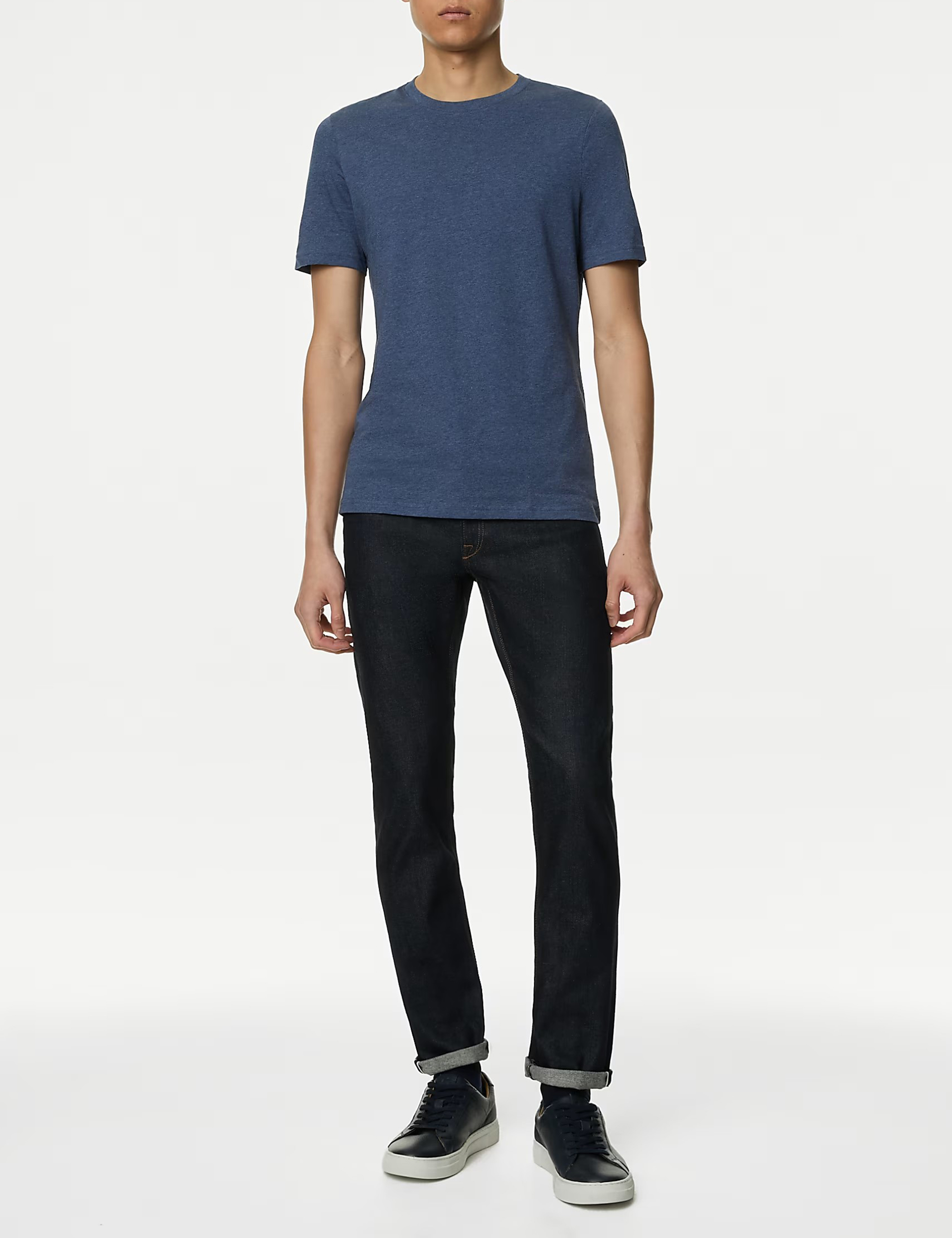 White Basic Crew Neck Short Sleeve Tee