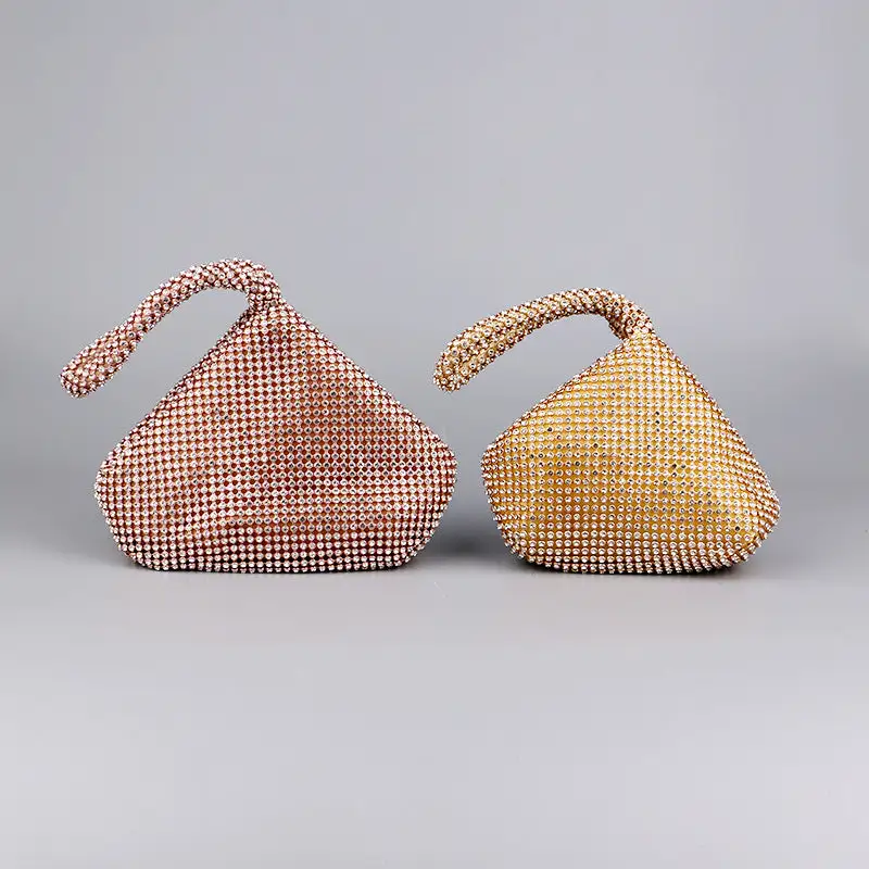 Casual Rhinestone Clutch Bag