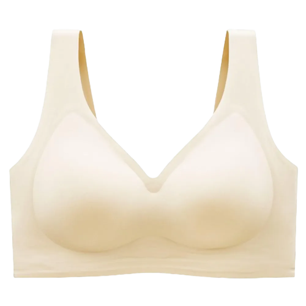 Women's Seamless Wireless Bra – Full Coverage, Push-Up & Comfy, Plus Size Friendly