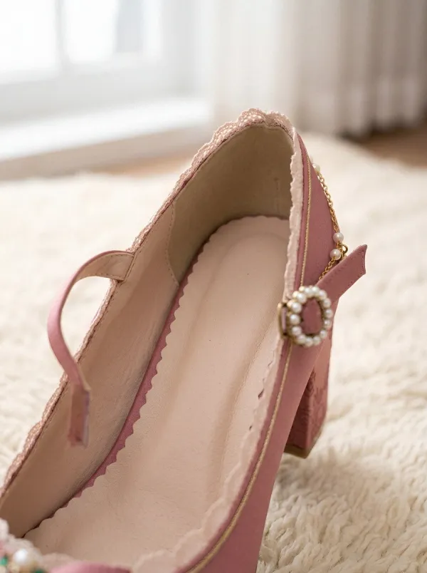 Pearl Bow Women's Bavarian Occasion Heels