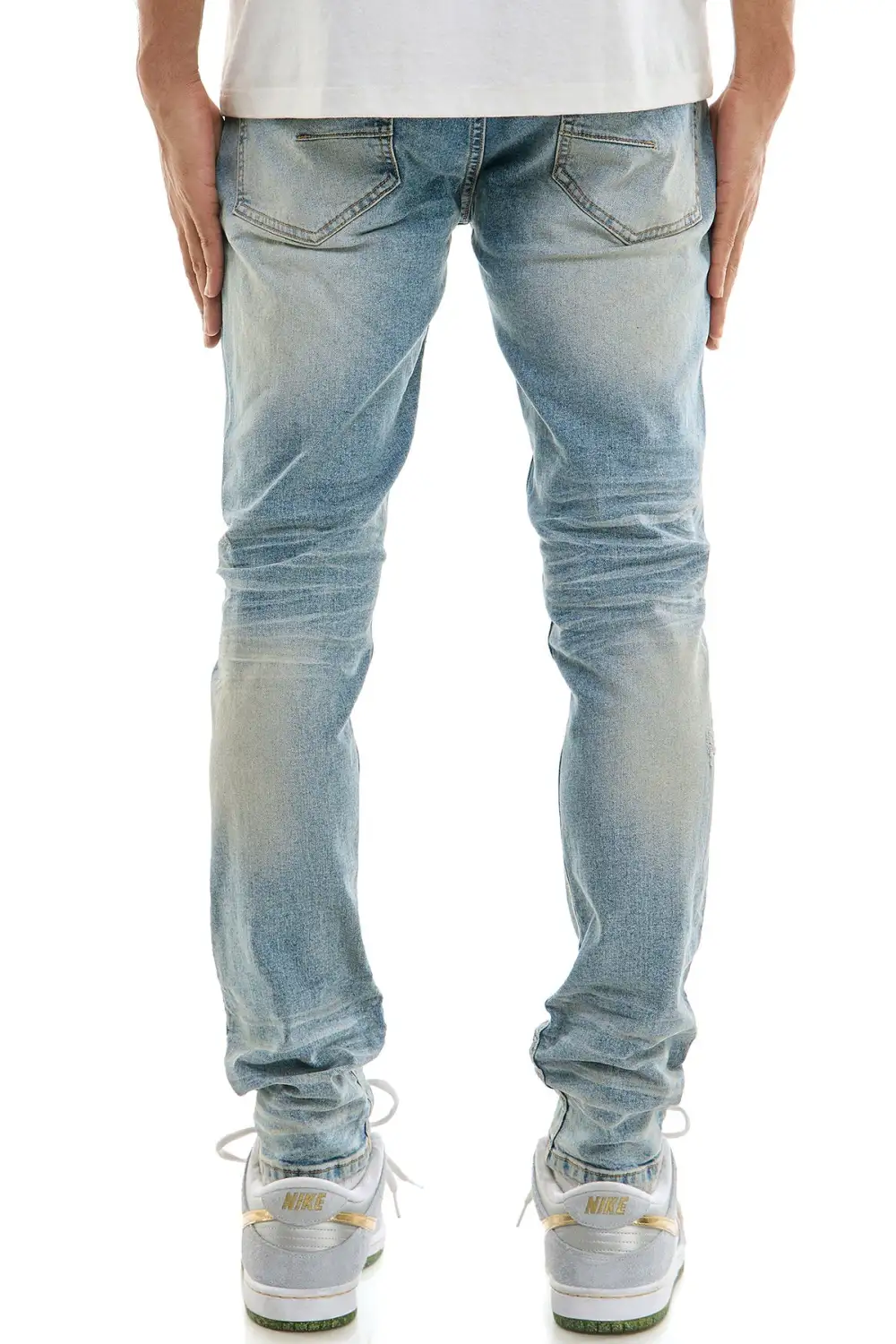 Men's Skinny Distressed Stretch Jeans