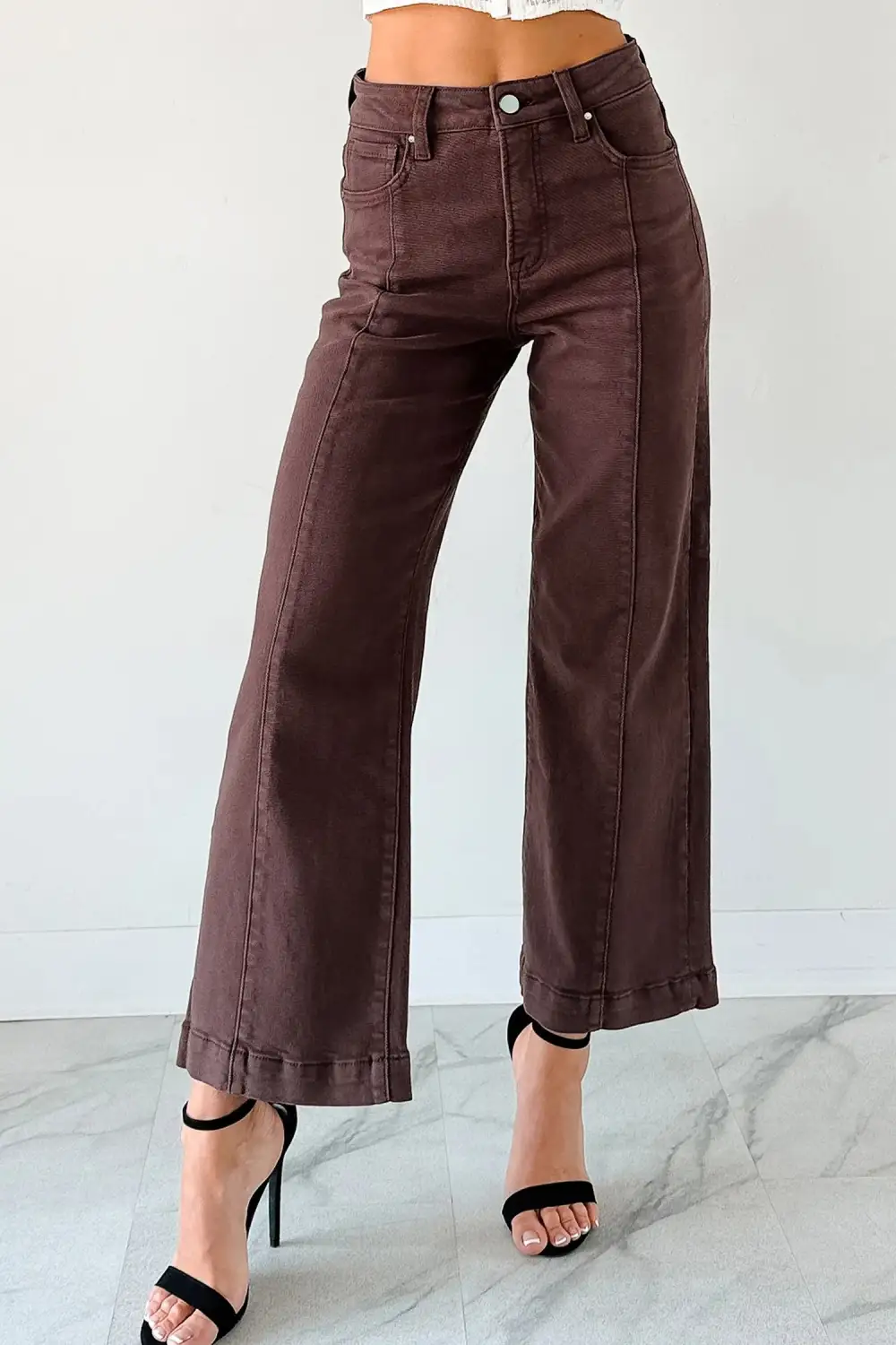 Soft Touch Pleated Denim Jeans