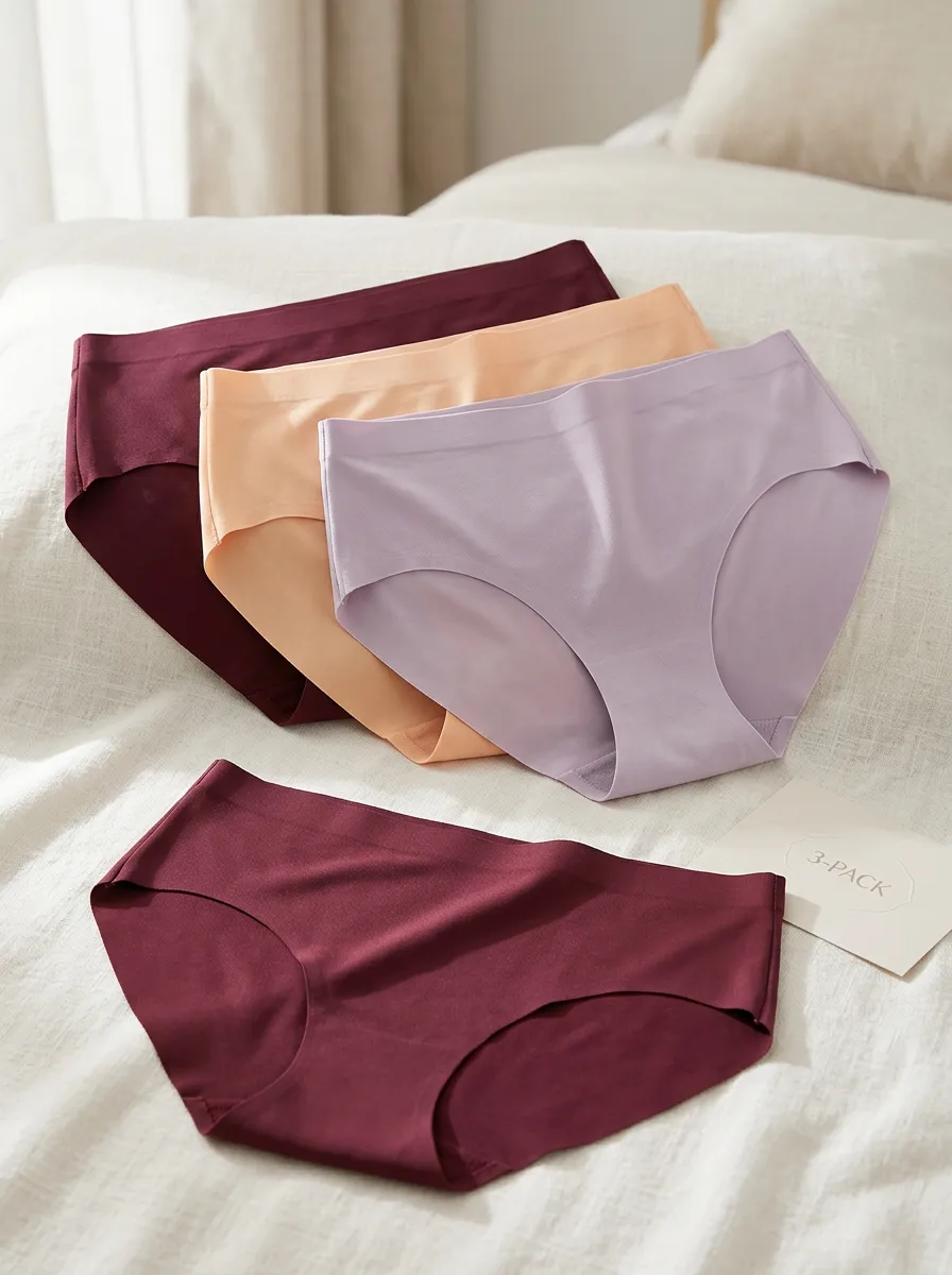 Women's Simple Seamless Three-Pack Panties