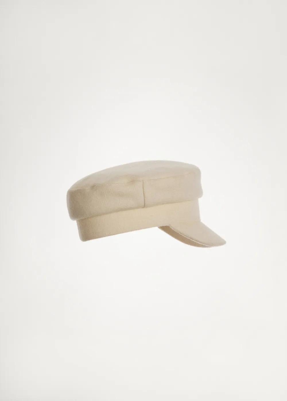 Casual Style Ecru Baker Cap