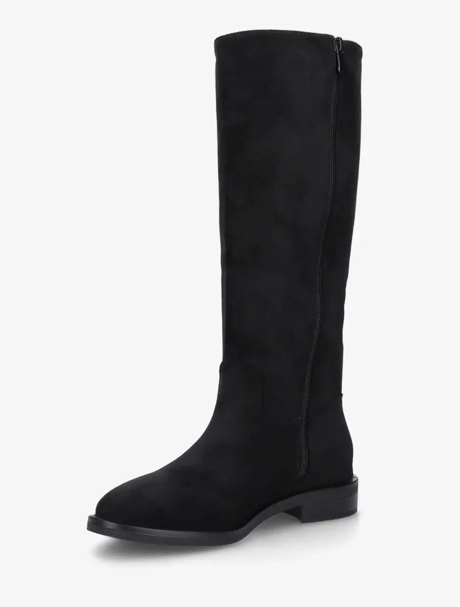 Easy Wear Block Heel Faux Suede Knee High Boots