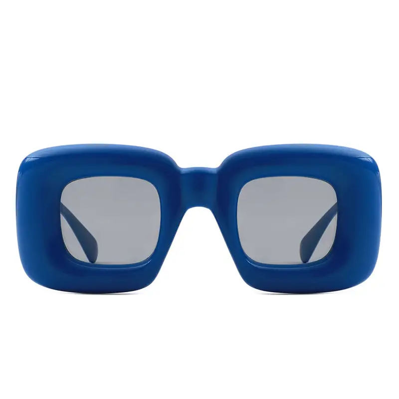 Structured Square Frame Sunglasses
