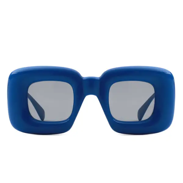 Structured Square Frame Sunglasses