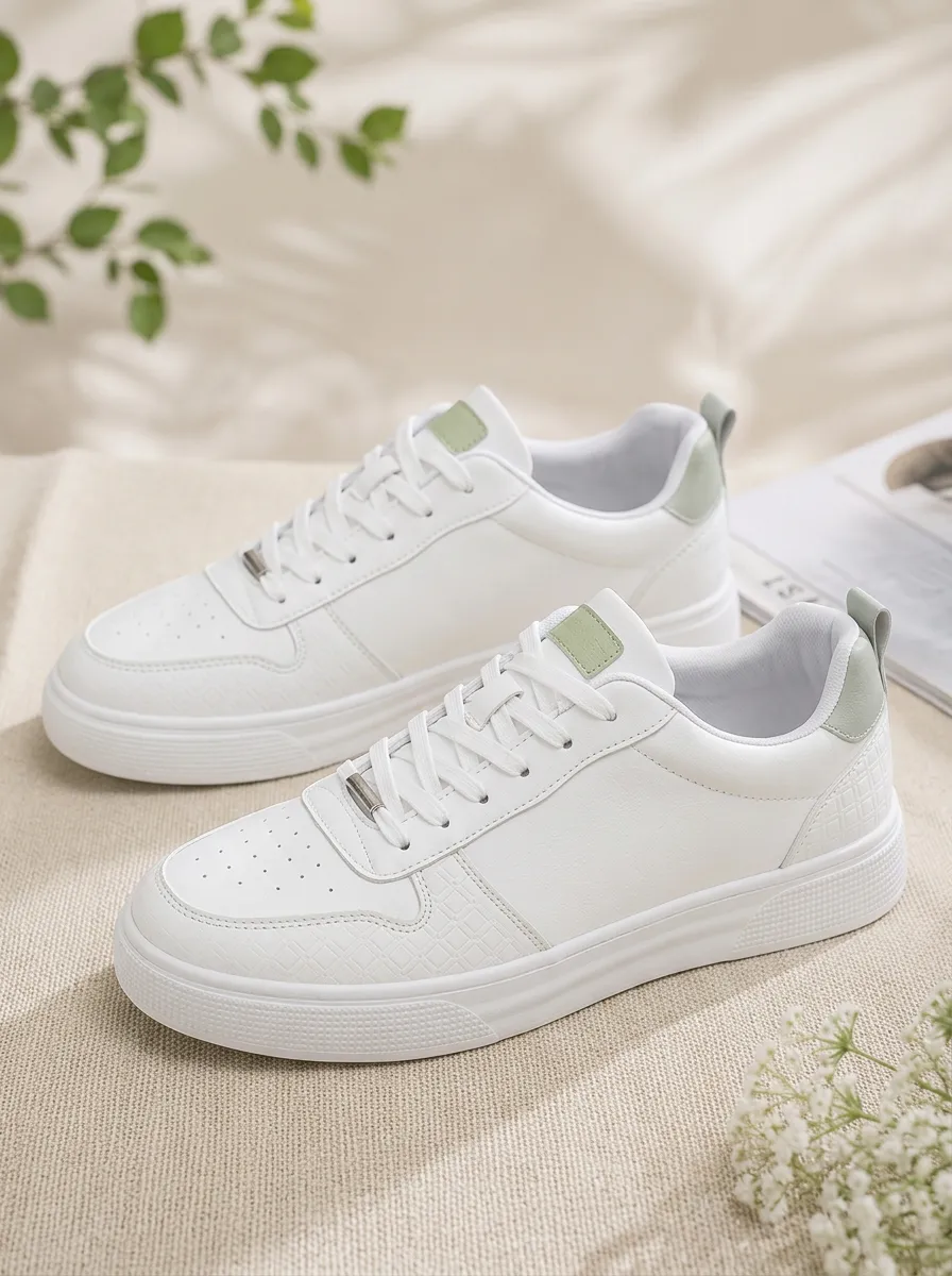 Men's Minimalist Accent Textured Skate Shoes
