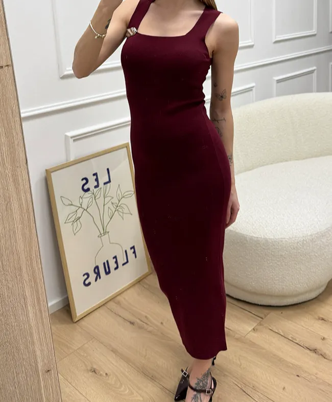 Maxi Strappy Knit Dress