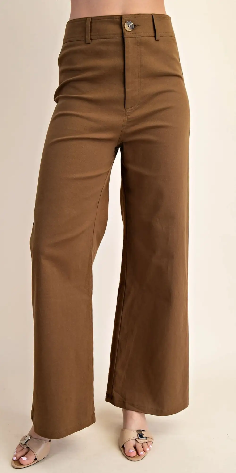 Soft Roomy Zip Wide Leg Casual Pants