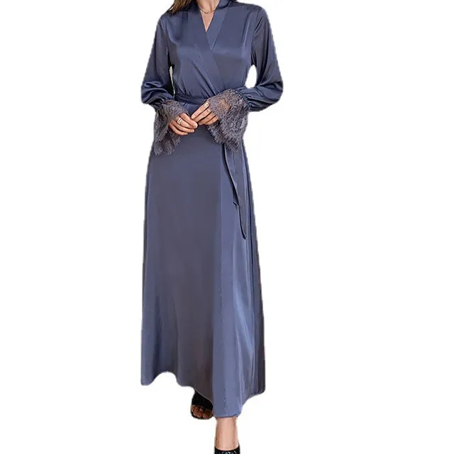 Flowing Maxi Hem Nightgown with Bell Sleeves