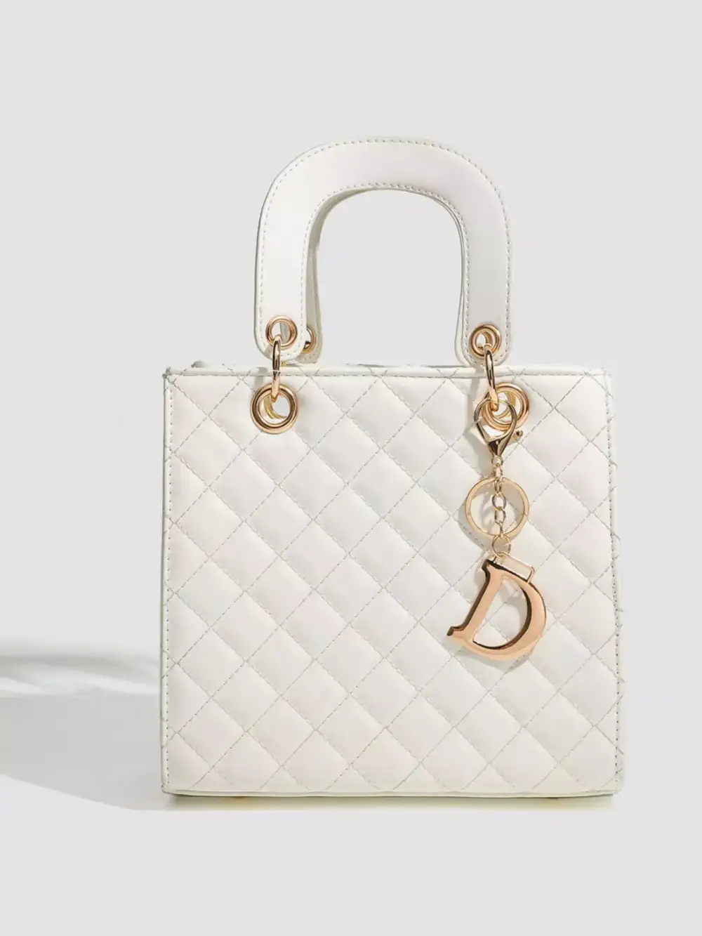 Quilted Top Handle Handbag