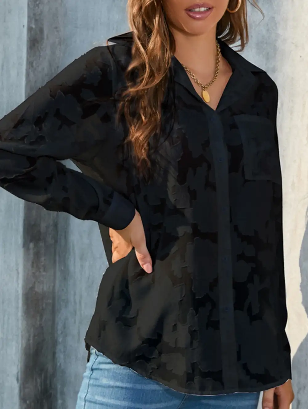 Loose Oversized Hollow Shirt