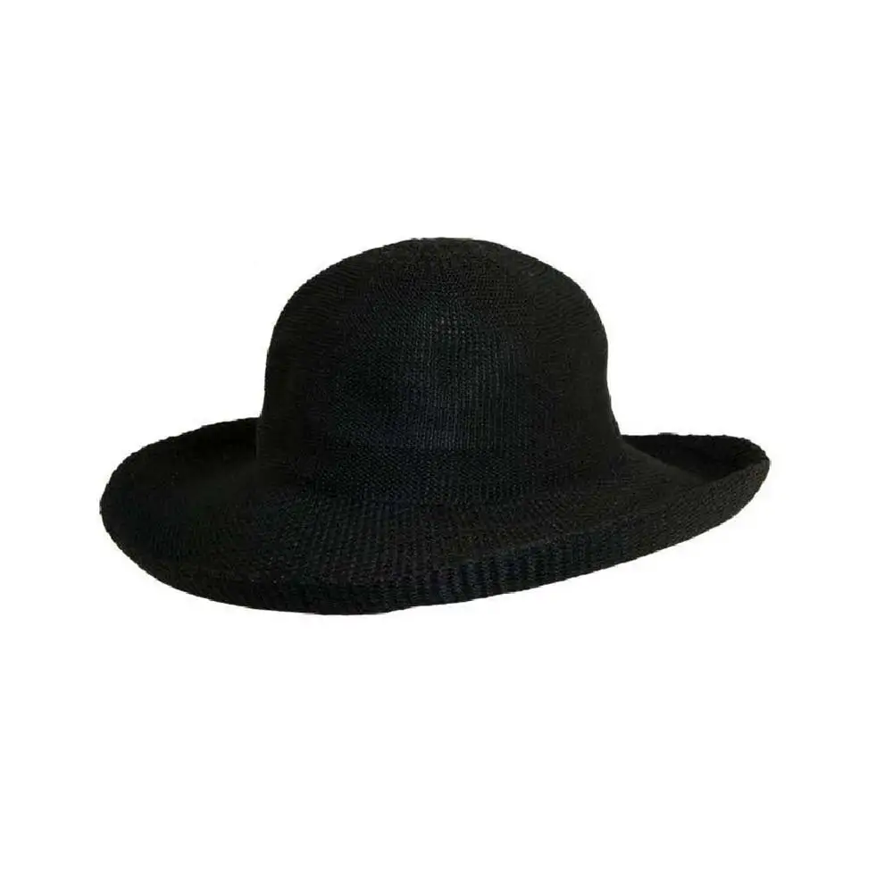 Women’s Classic Wide Brim Cotton Round Crown Hat