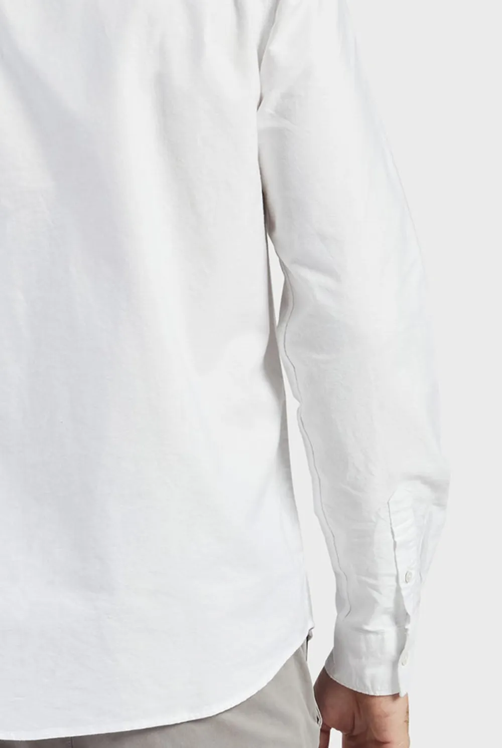 Solid Cotton Long Sleeve Shirt
