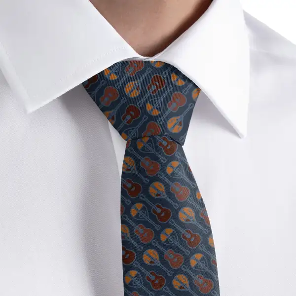 Guitar Pattern Necktie