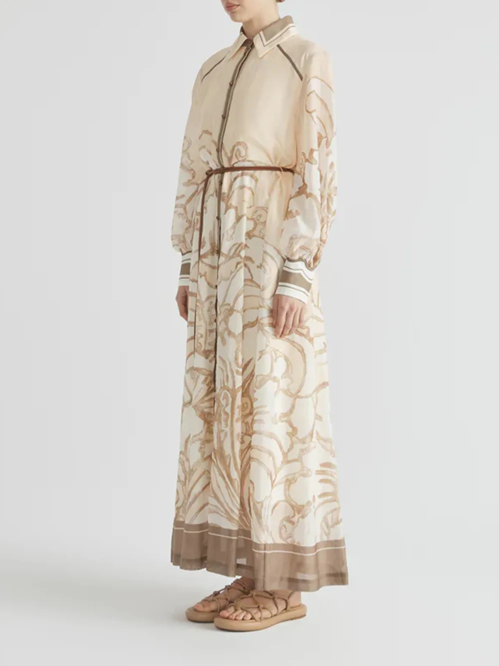 Casual Style Long Sleeve Mini Robe