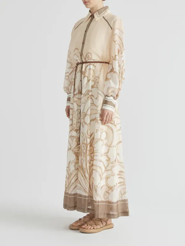 Casual Style Long Sleeve Mini Robe