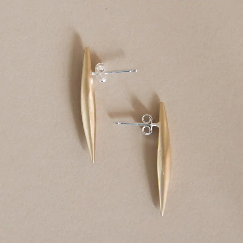 Elongated Post Stud Earrings