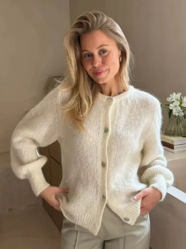 Modern Knit Long Sleeve Cardigan