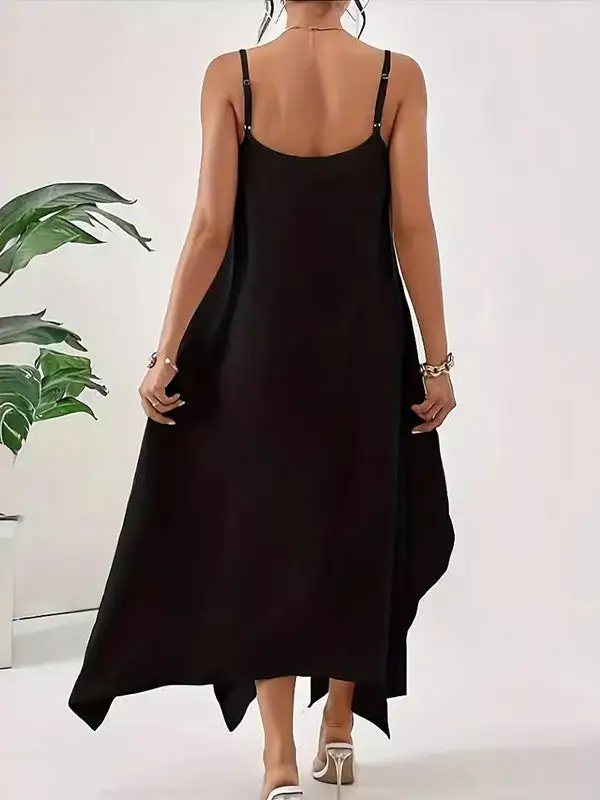 Spaghetti Sleeveless Neck Maxi Dress