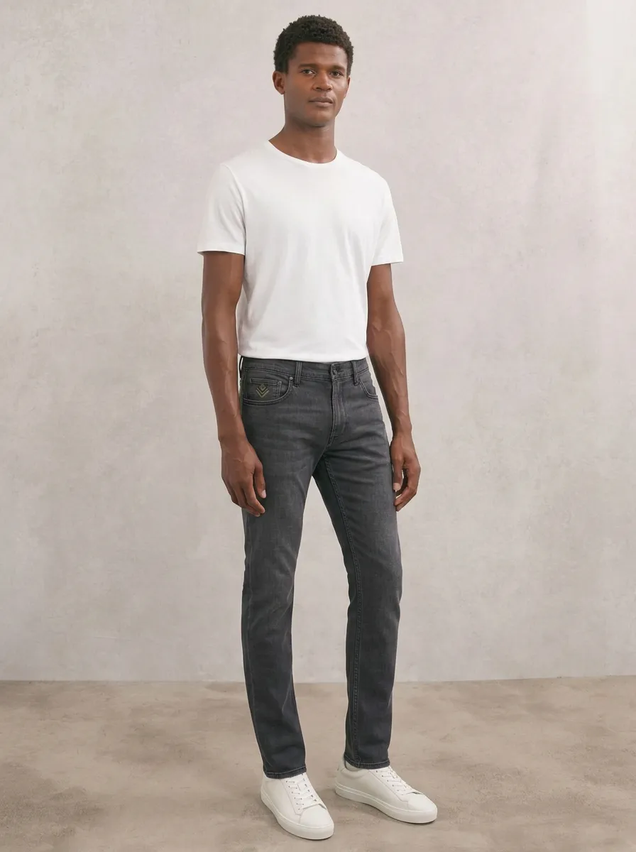 Men's Refined Flexible Casual Wear Stretch Denim Jeans