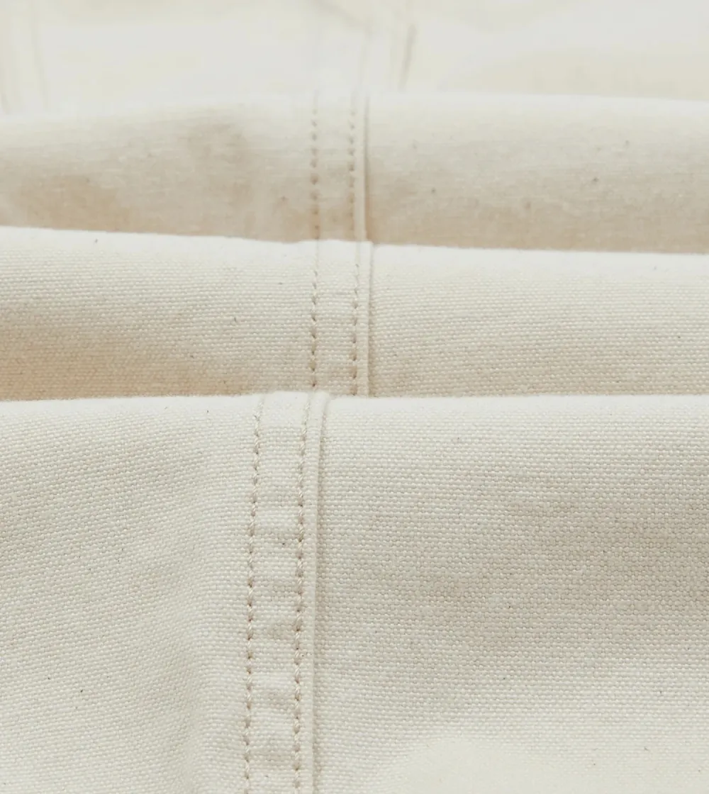 Ecru Cotton Canvas Jeans Daily