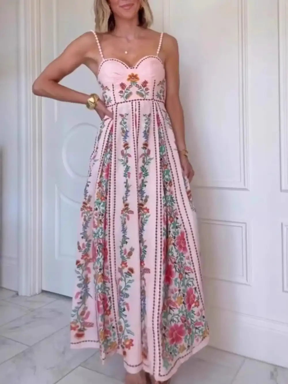 Structured Shape Floral Printed Dress