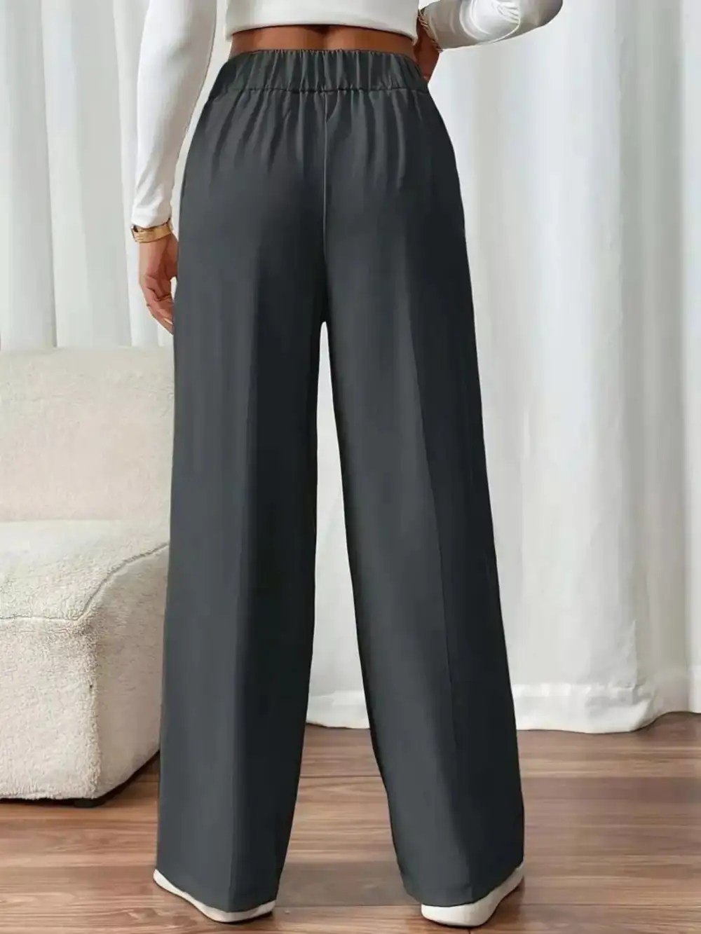 Full Size High Waisted Wide Leg Pants Plus Size