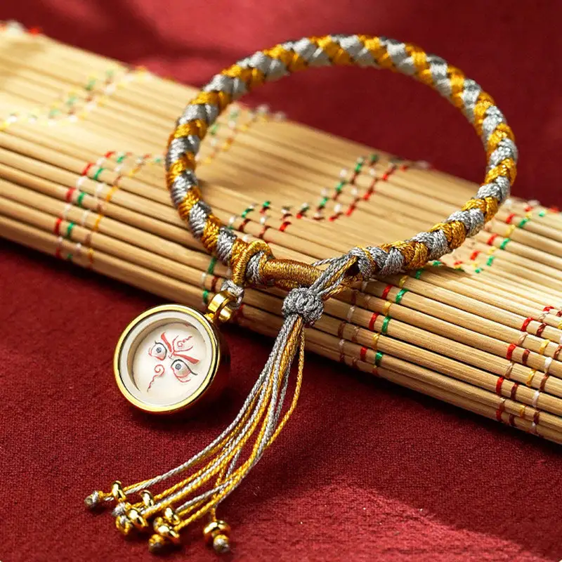 Handmade God Dragon Scale Rope Braid Bracelet