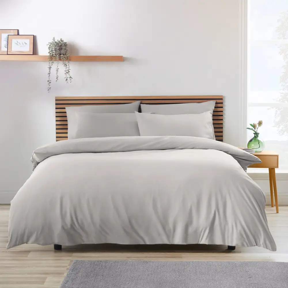 Calm Bedroom Printed Microfiber Duvet Cover Set