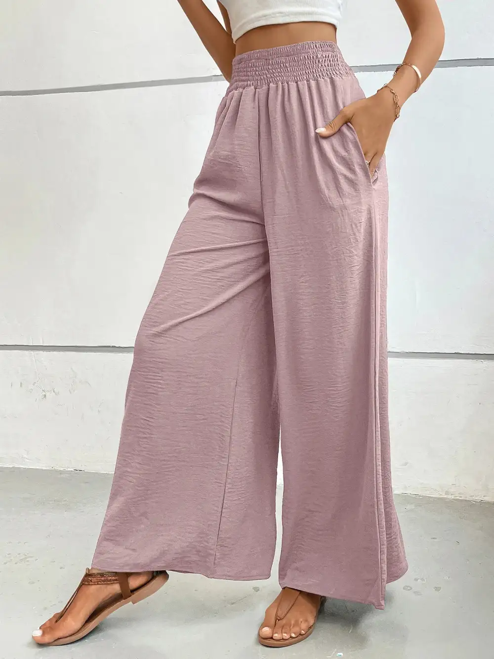 High Waisted Wide Leg Pants
