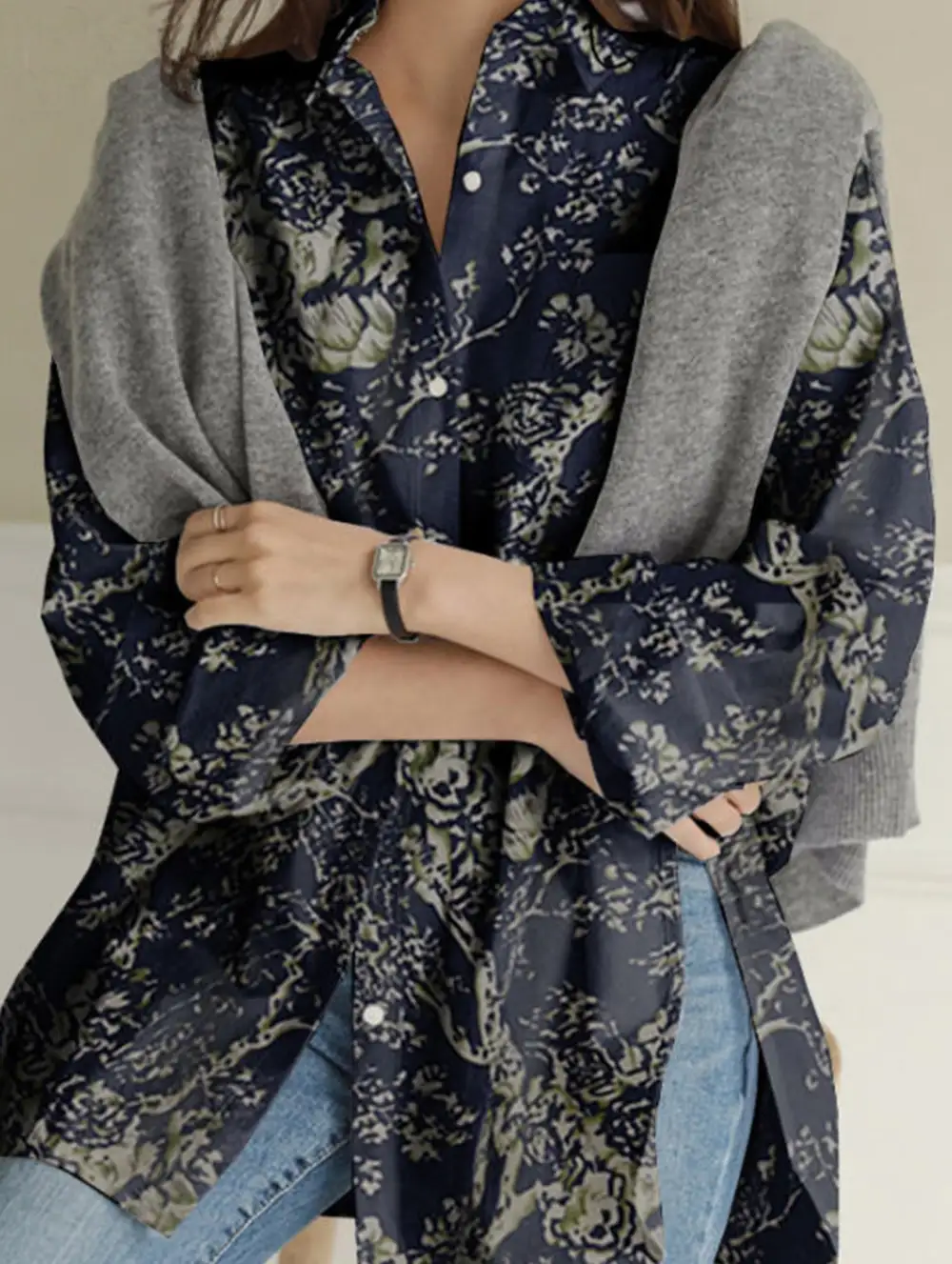 Digital Printed Irregular Shirt