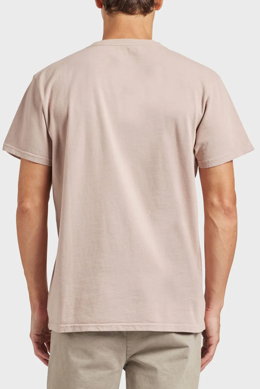 Blue Short Sleeve Crew Neck Basic Tee