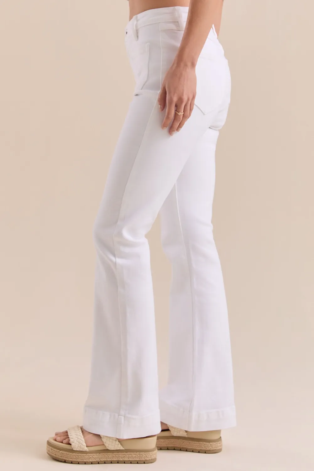 Front Pocket Flare Jeans