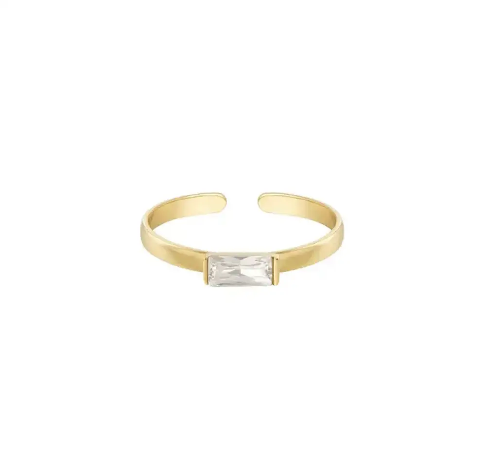 Rectangle Zirconia Ring
