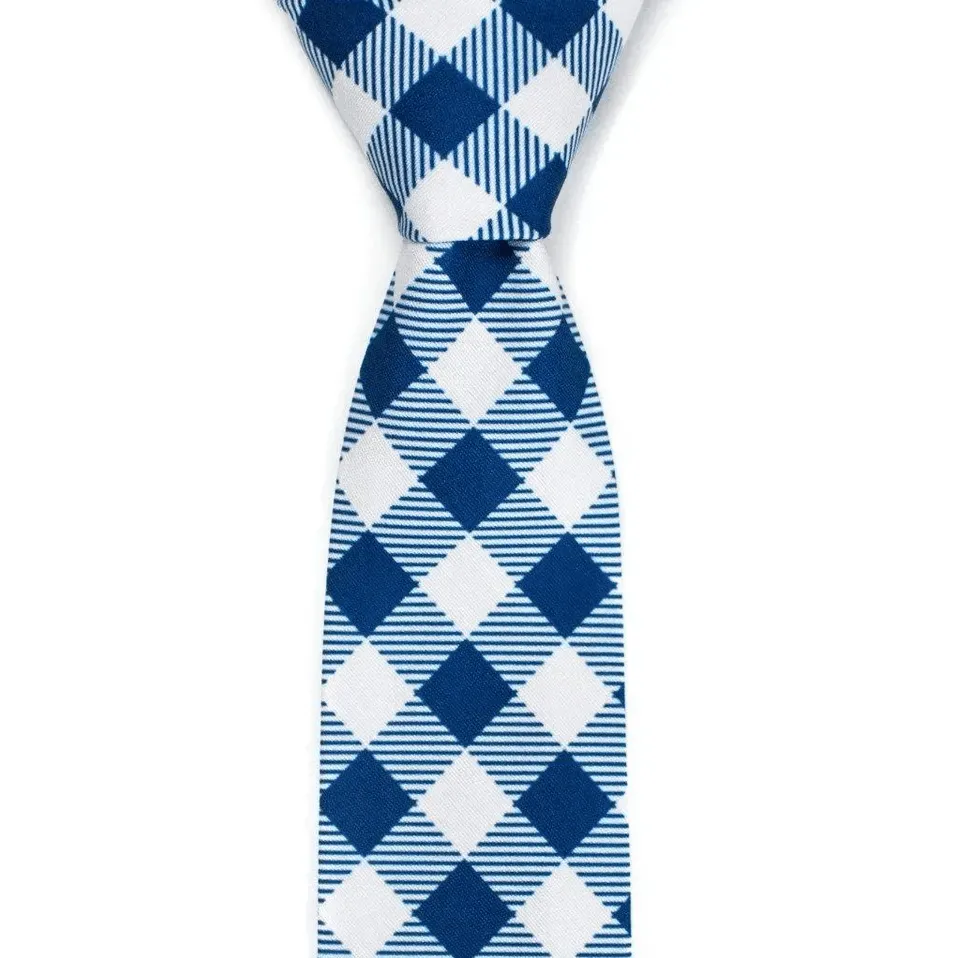 Tailored Checkered Pattern Necktie
