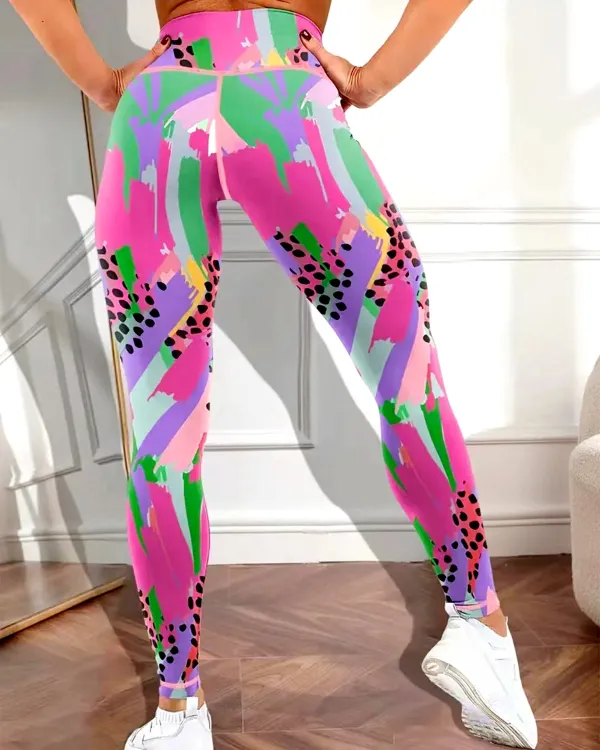Active Leopard Print Leggings