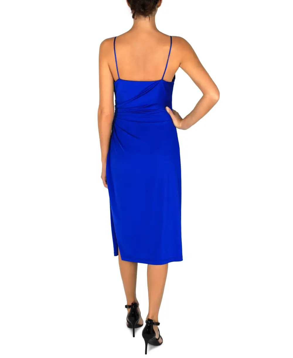 Surplice Waist Midi Dress