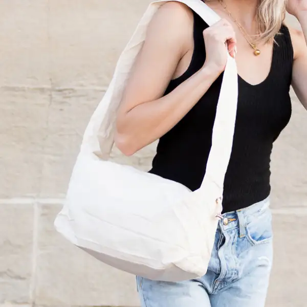 Convertible Nylon Messenger Bag
