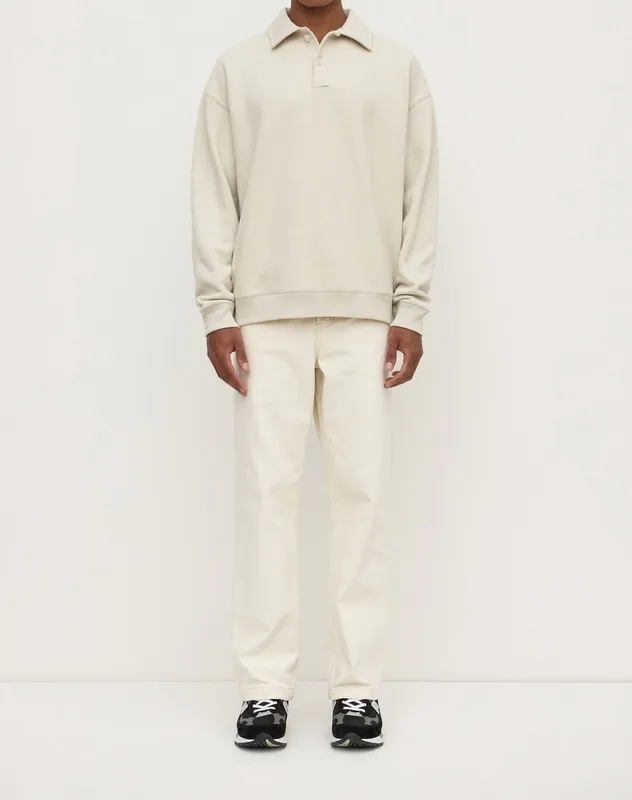 Limestone Fleece Polo Sweatshirt